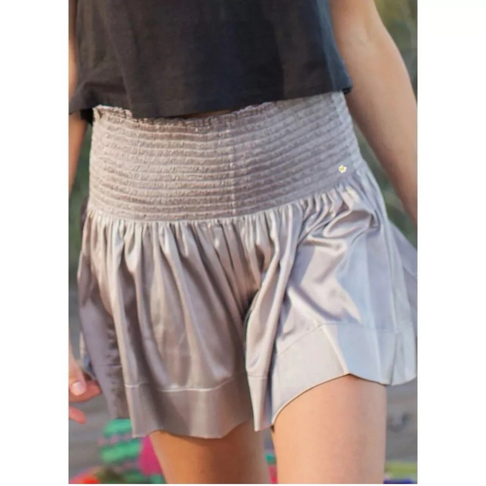Natural Life Gray Textured Skirt